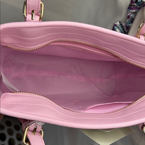 Valentino Orlandi Italian Pink Women's Handbag With Wristlet - Picture 12 of 15